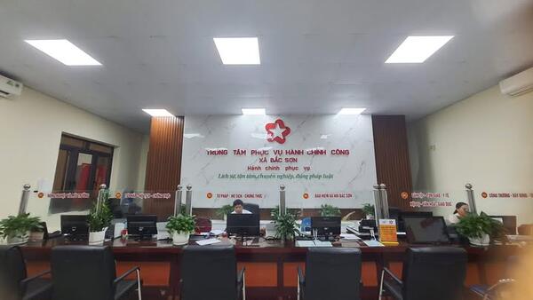 Trung tâm Phục vụ hành chính công xã Bắc Sơn chính thức đi vào hoạt động