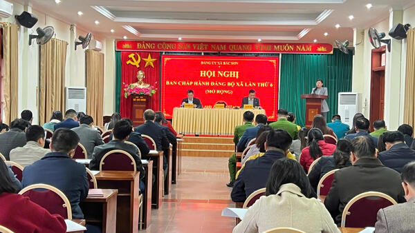 Đảng ủy xã Bắc Sơn tổ chức Hội nghị Ban Chấp hành Đảng bộ xã lần thứ 6 (mở rộng)