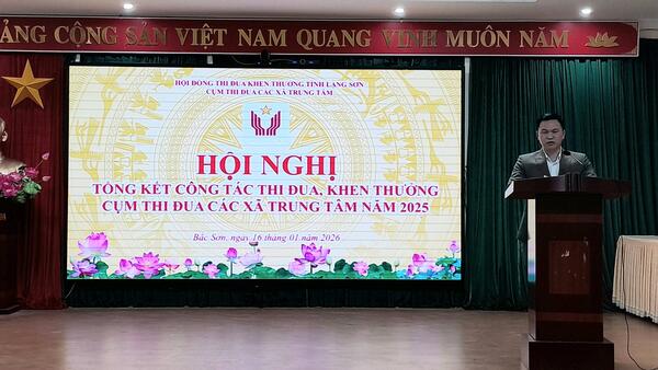 Cụm thi đua các xã trung tâm tổng kết công tác thi đua, khen thưởng năm 2025