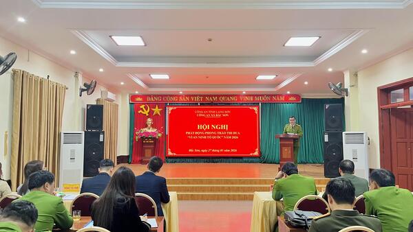 CÔNG AN XÃ BẮC SƠN TRIỂN KHAI CÔNG TÁC CÔNG AN VÀ PHÁT ĐỘNG PHONG TRÀO THI ĐUA “VÌ AN NINH TỔ QUỐC” NĂM 2026