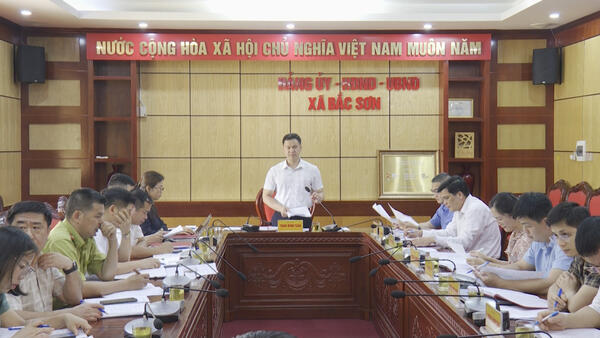UBND xã Bắc Sơn họp thành viên tháng 4 năm 2026