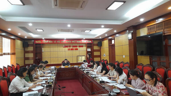 HỌP BAN BIÊN TẬP TRANG THÔNG TIN ĐIỆN TỬ XÃ BẮC SƠN