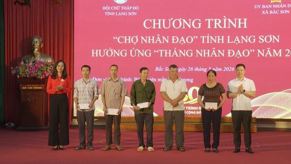 Chương trình “Chợ Nhân đạo” năm 2026 tại xã Bắc Sơn được tổ chức thành công tốt đẹp