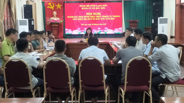 Thường trực Đảng ủy xã Bắc Sơn họp triển khai, đánh giá thực hiện các nhiệm vụ trọng tâm trên địa bàn