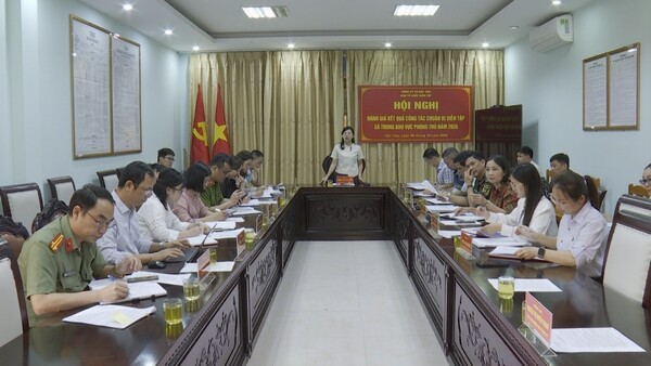 Lãnh đạo xã Bắc Sơn kiểm tra công tác chuẩn bị và họp Ban Tổ chức diễn tập chiến đấu xã trong khu vực phòng thủ năm 2026