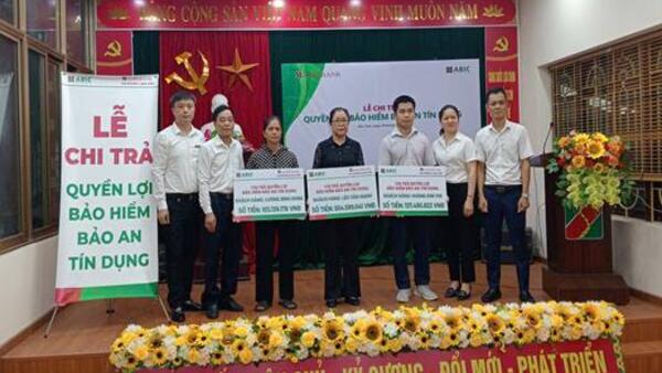Chi trả trên 740 triệu đồng quyền lợi bảo hiểm Bảo an tín dụng cho khách hàng tại Bắc Sơn