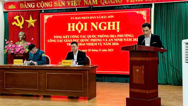 Hội nghị tổng kết Công tác Quốc phòng địa phương; Công tác giáo dục Quốc phòng và an ninh năm 2025, triển khai nhiệm vụ năm 2026